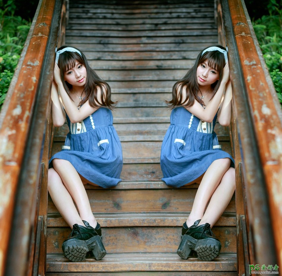 青春可爱的花季少女外拍数码艺术照，甜美小萝莉美腿写真图片。