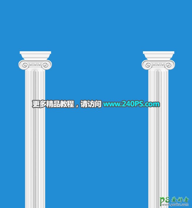 Photoshop制作漂亮的仿古罗马风格的立体拱门素材图，罗马柱拱门