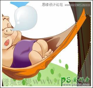 CorelDRAW制作可爱的卡通泡泡猪插画图片，胖胖的小猪失量图素材