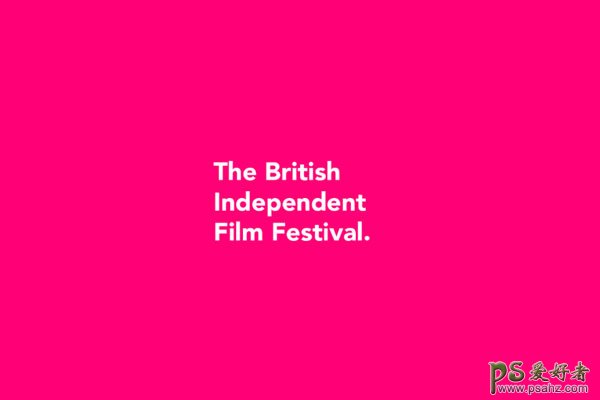创意的英国视觉设计作品欣赏：欣赏一组英国独立电影节视觉设计