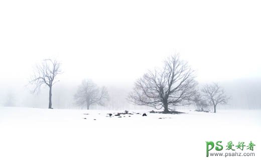 photoshop设计经典的雪域天使MM艺术照