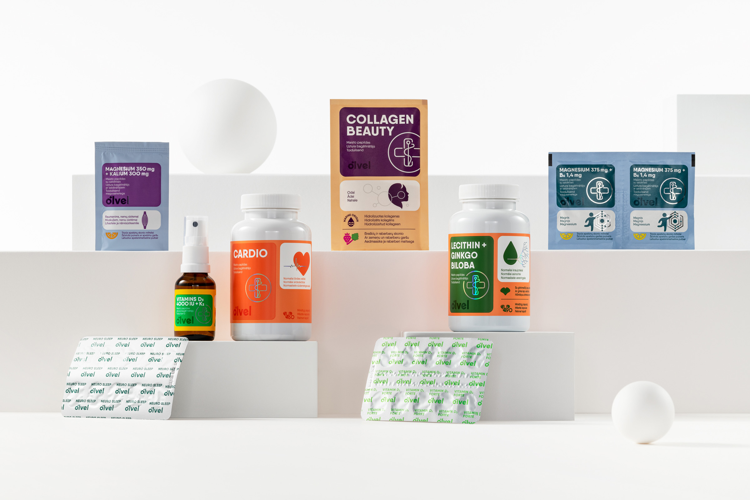 Olvel保健品包装设计,设计大气的保健品产品包装设计作品欣赏。
