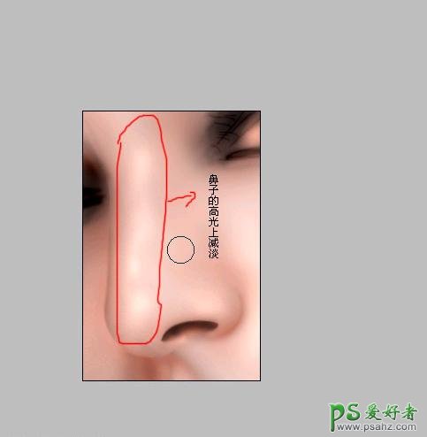 PS鼠绘教程：绘制人物脸部逼真的鼻子实例教程