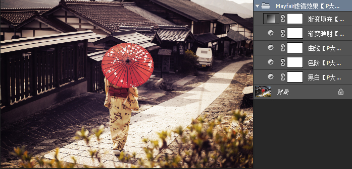 利用Mayfair滤镜工具调出亚洲风情效果的风景照片