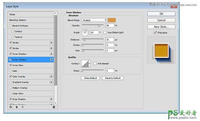PS立体字设计教程：打造一款金色复古风格的立体效果3D投影艺术字
