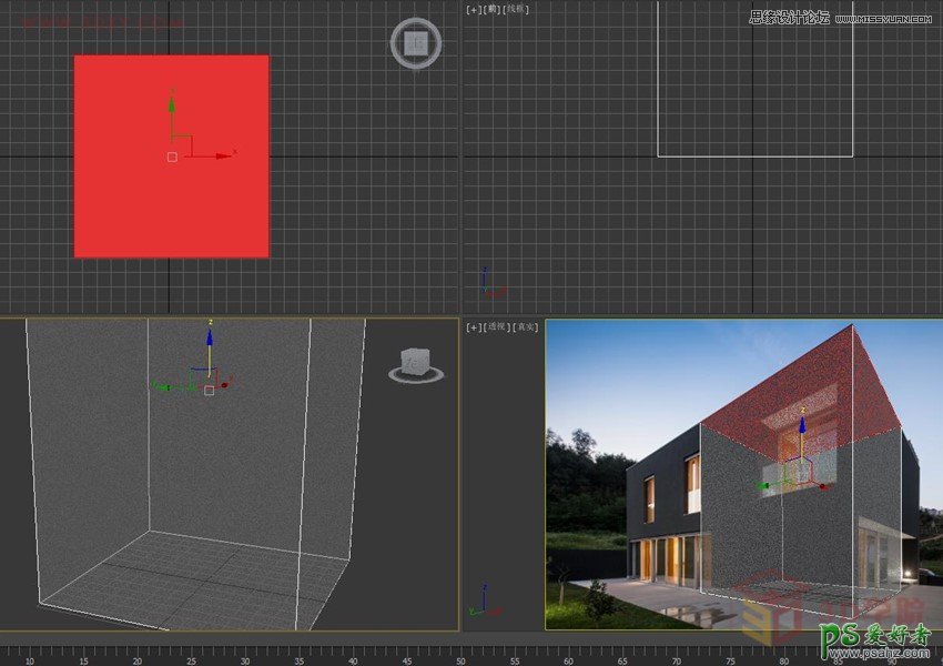 3DMAX建模技巧教程：利用透视匹配功能制作逼真的别墅照片建模