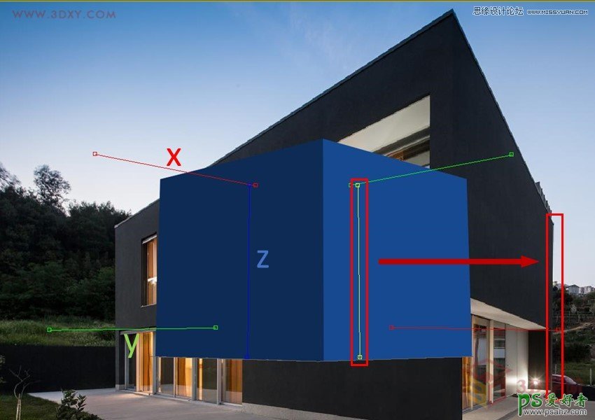 3DMAX建模技巧教程：利用透视匹配功能制作逼真的别墅照片建模