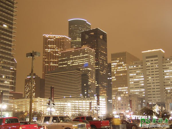photoshop打造火红绚丽色彩夜景城市风景照片-风景照后期渲染