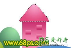 PS制作儿童喜欢的卡通效果的小房子，积木小房子