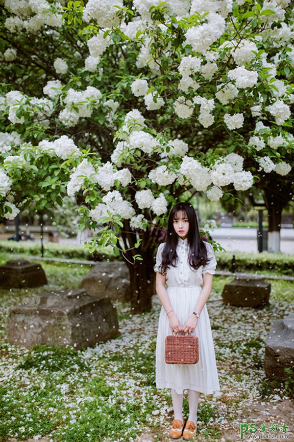 梦幻青春未成年少女花海写真集，唯美少女醉心花海自拍个人写真照