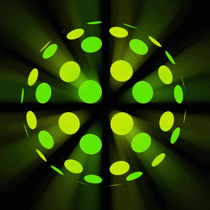 PS制作一个漂亮的舞厅灯球,动态灯球,闪耀的灯球,舞厅灯光球。
