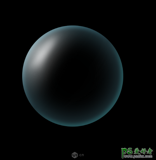 巧用PS图层样式制作漂亮的透明风格蓝色泡泡，质感的球体泡泡素材