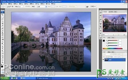 Photoshop CS3照片特效教程：把白天照片制作成逼真的夜景效果