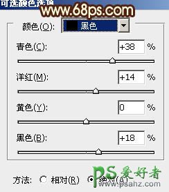 PS调色教程：给一对接吻中的情侣婚片调出落日霞光色