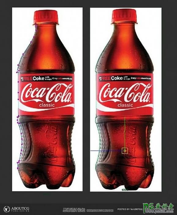 使用Maya软件来创建一个可口可乐的瓶子模型，逼真的可乐瓶子。