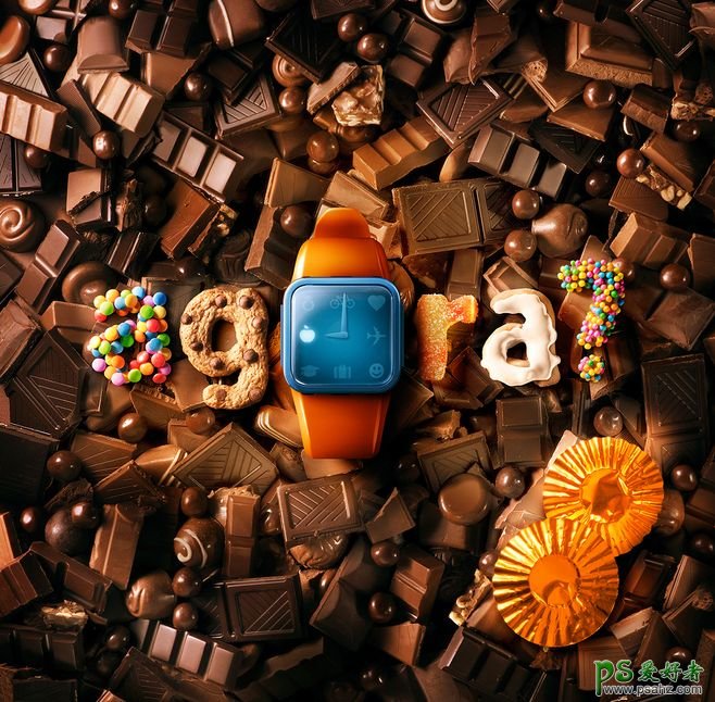 美味的雪糕广告设计作品，创意巧克力雪糕平面海报作品欣赏。