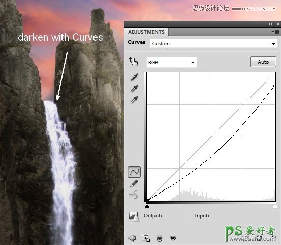 PS合成教程：利用素材,笔刷，调整图层合成秋季唯美的城堡场景图