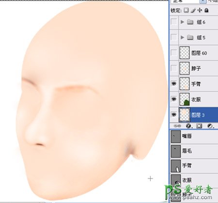 PS鼠绘教程：学习人像手绘过程中鼻子的画法技巧教程