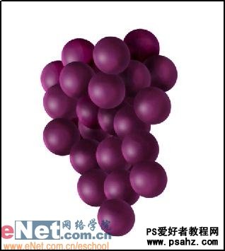 PS实例教程：制作真实质感的紫色葡萄素材图片