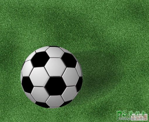 PS实例教程：制作一个逼真的足球素材图片