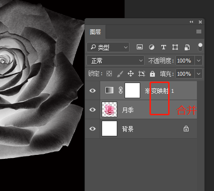 Photoshop给鲜花图片制作成质感金属效果。
