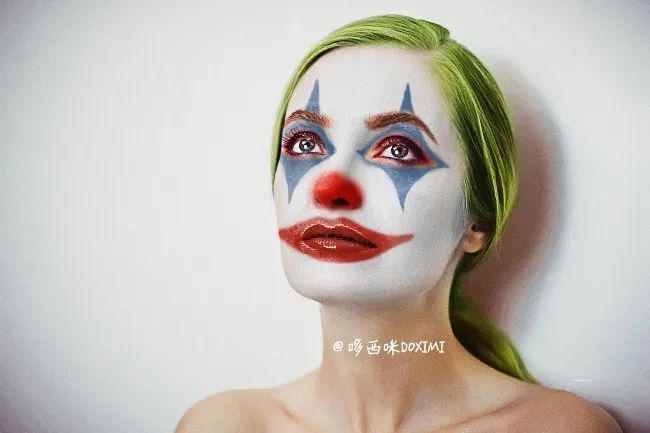 PS人物画妆教程：给女性人物头像画一个Joker小丑仿妆