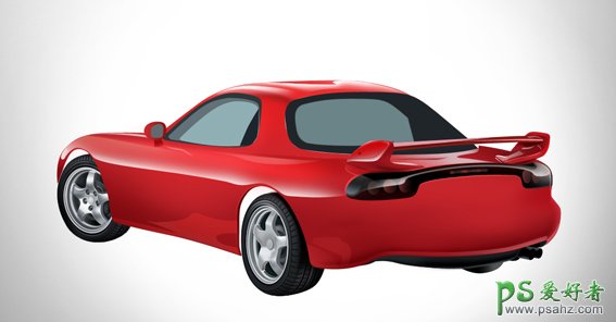 学习用photoshop鼠绘一辆逼真的跑车，漂亮超级小跑车绘制教程