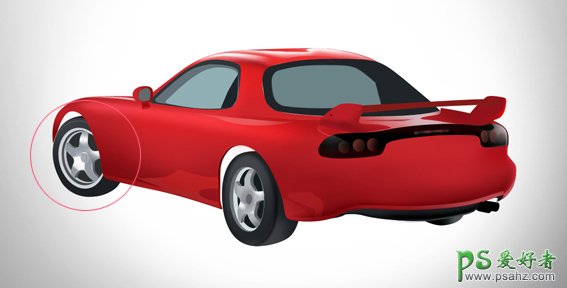 学习用photoshop鼠绘一辆逼真的跑车，漂亮超级小跑车绘制教程