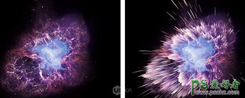 巧用photoshop3D工具快速制作宇宙空间绚丽的爆炸效果图。