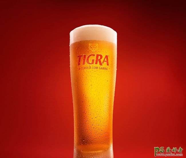 精美的Tigra啤酒素材图修图设计作品，精美时尚的啤酒宣传页设计