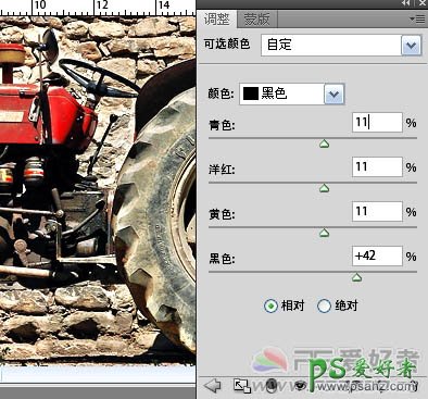 PS照片清晰化处理教程：巧用CS5中的HDR功能制作出高清拖拉机图片