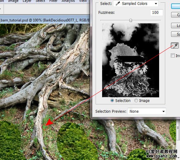 photoshop创意合成飘浮在空中的树屋特效教程