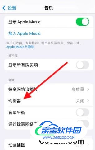 iPhone音乐app如何设定电子乐均衡模式