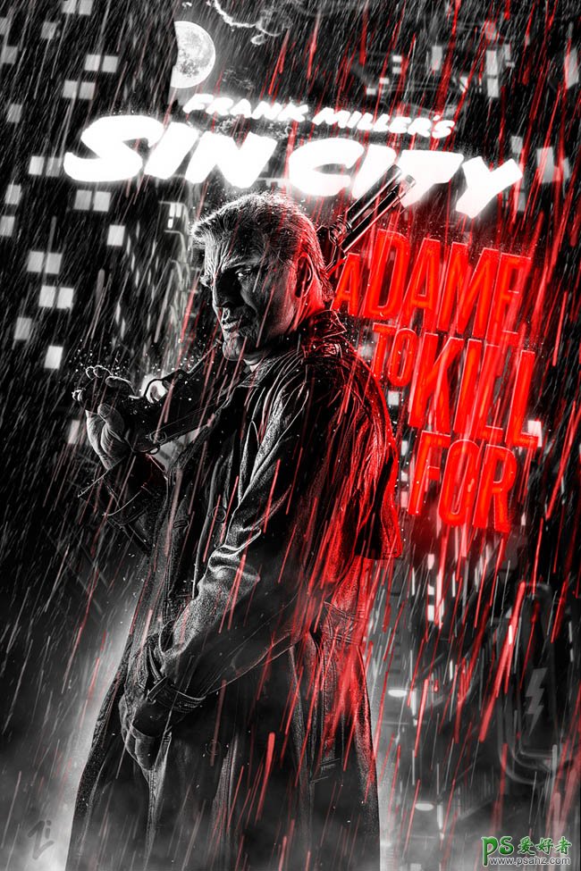 俄罗斯设计师炫酷创意的《罪恶之城2》电影海报设计作品欣赏