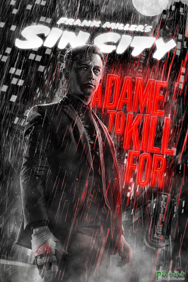 俄罗斯设计师炫酷创意的《罪恶之城2》电影海报设计作品欣赏