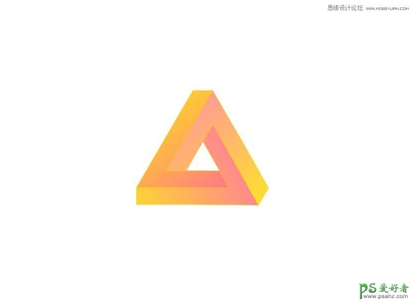 CorelDraw制作个性的三角形立体失量图素材，立体三角形企业LOGO