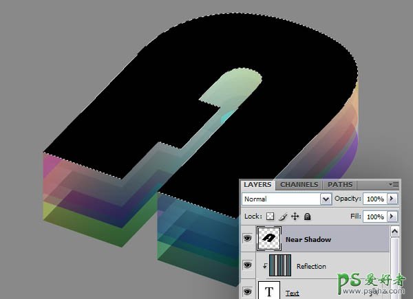 PS文字特效教程：设计多层次感的3D立体彩色水晶字，立体水晶字