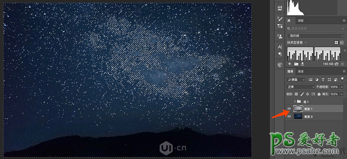 PS设计唯美的星空轨迹艺术图片，把星空照片处理成大片的即视感。