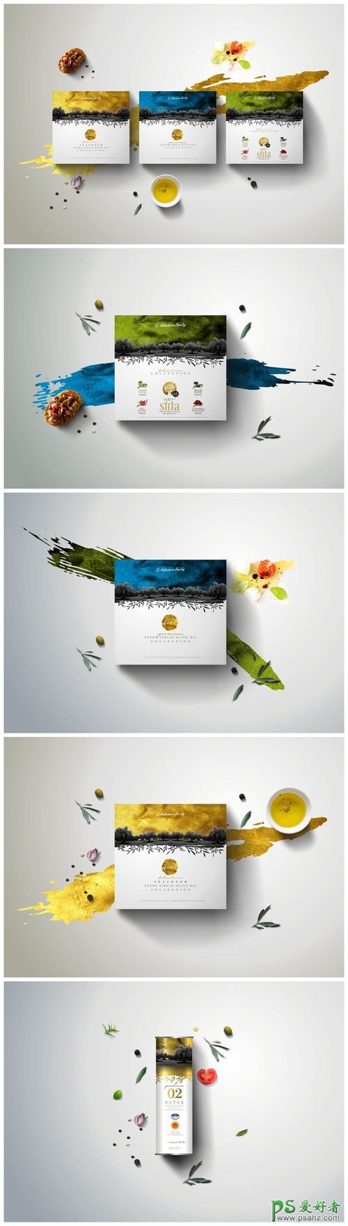 口味独特的茶叶产品包装设计作品，茶类产品平面广告设计。