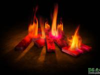 3D立体火焰字 PS文字特效教程 设计3D立体效果的燃烧字