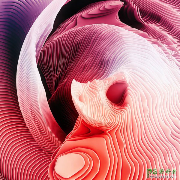 Ari Weinkle炫彩纹理效果的视觉海报设计作品，数字视觉设计作品