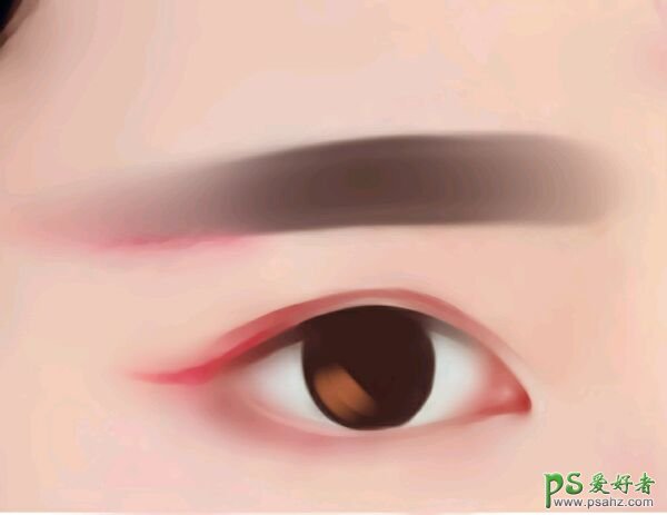 PS仿手绘教程：学习绘制逼真的人物眼睛，绘制水灵灵的眼睛