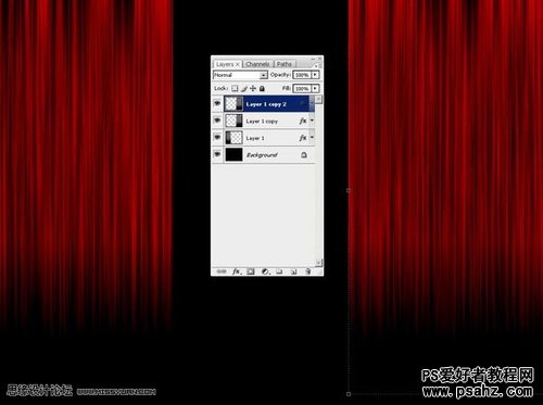 利用PS滤镜设计逼真的舞台幕布效果图教程