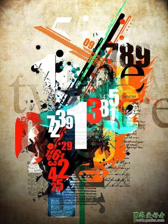 欣赏一组抽象思维潮流风格的合成海报设计作口，抽象海报设计图片