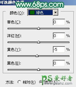 PS调色教程：利用通道替换给漂亮少女调出甜美的绿色