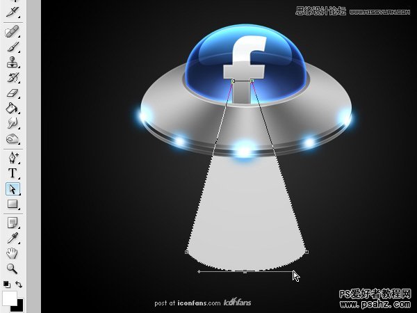 photoshop鼠绘UFO-外星飞碟图片教程实例
