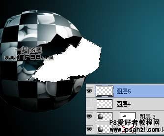 photoshop特效图片处理教程：设计支离破碎的球体效果