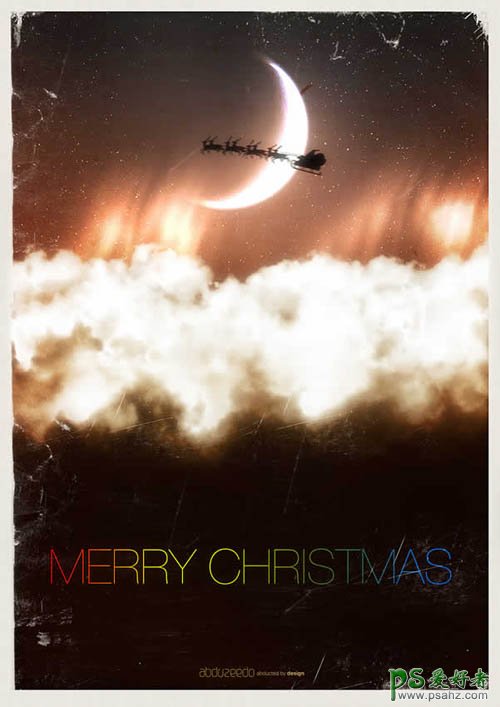 photoshop制作另类漂亮的圣诞节贺卡素材图片