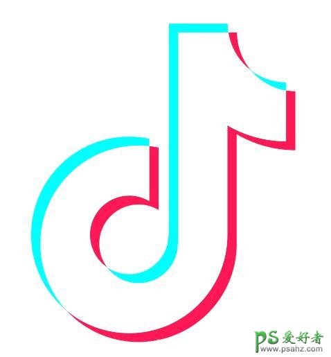 CorelDRAW绘制扁平化风格抖音APP图标，cdr制作抖音LOGO图标。