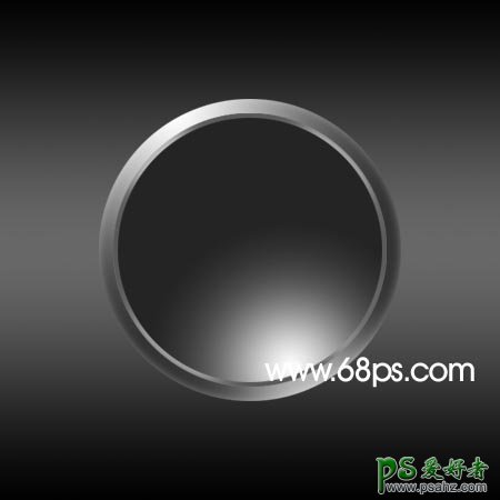 PS按扭制作教程：设计可爱的黑白圆型水晶按扭教程实例